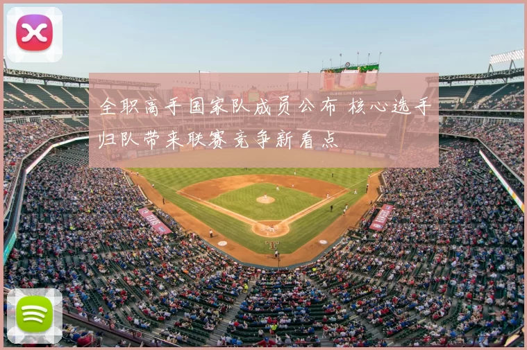 全职高手国家队成员公布 核心选手归队带来联赛竞争新看点