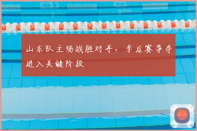 山东队主场战胜对手，季后赛争夺进入关键阶段